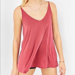 Maroon Silence + noise tank top